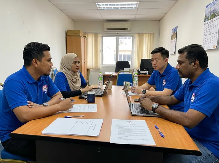 The founding committee discusses its outreach plans.