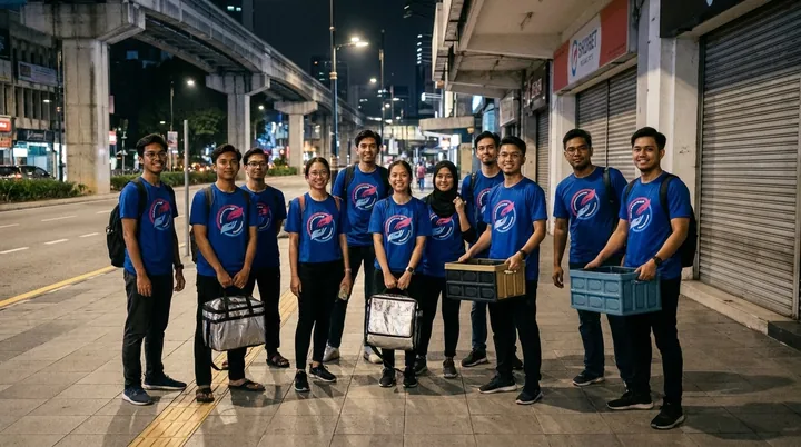 The field team during the night outreach.