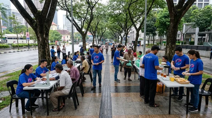 The street screening and distribution stations.